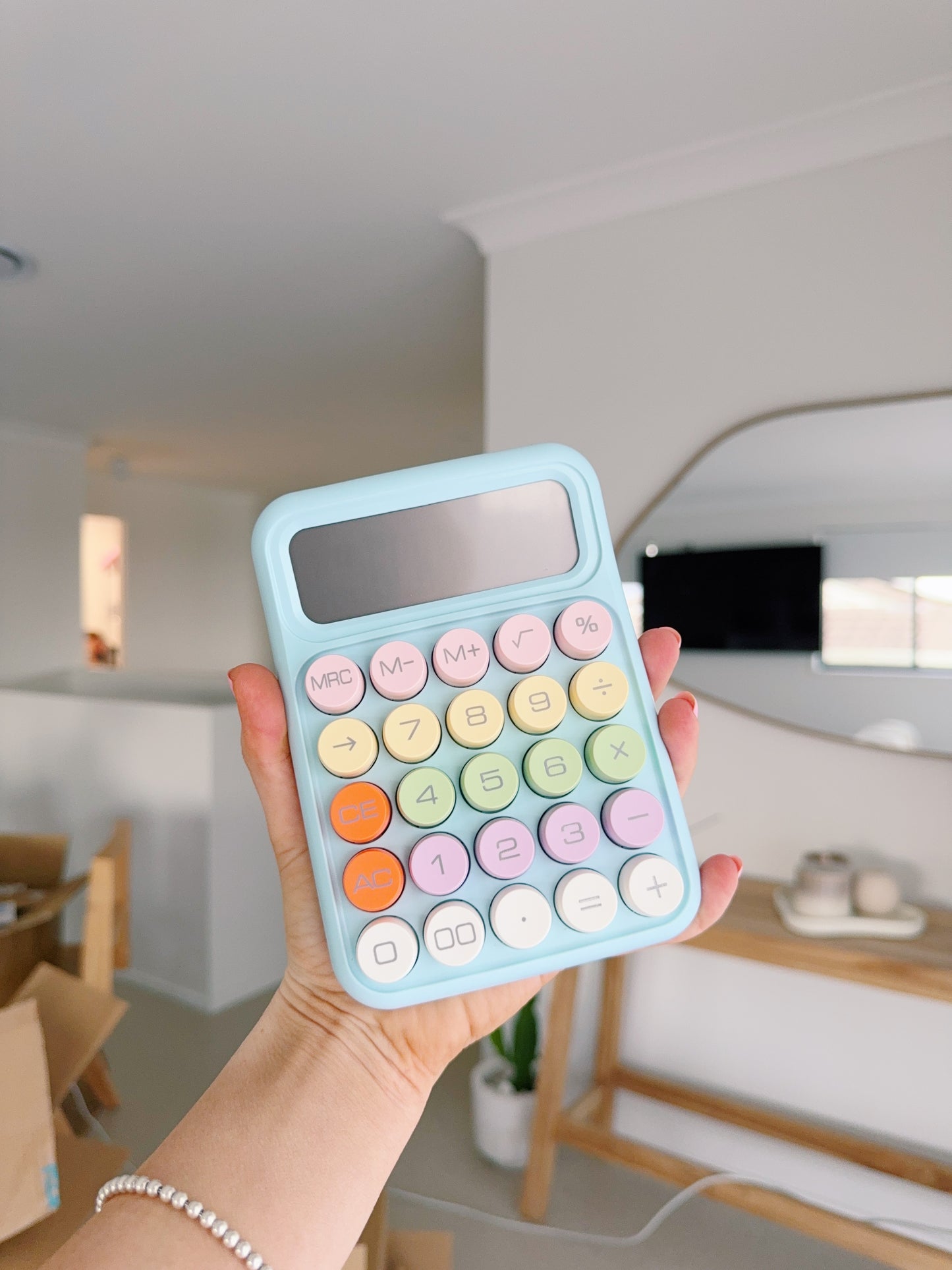 Bubble Calculator - Baby Blue