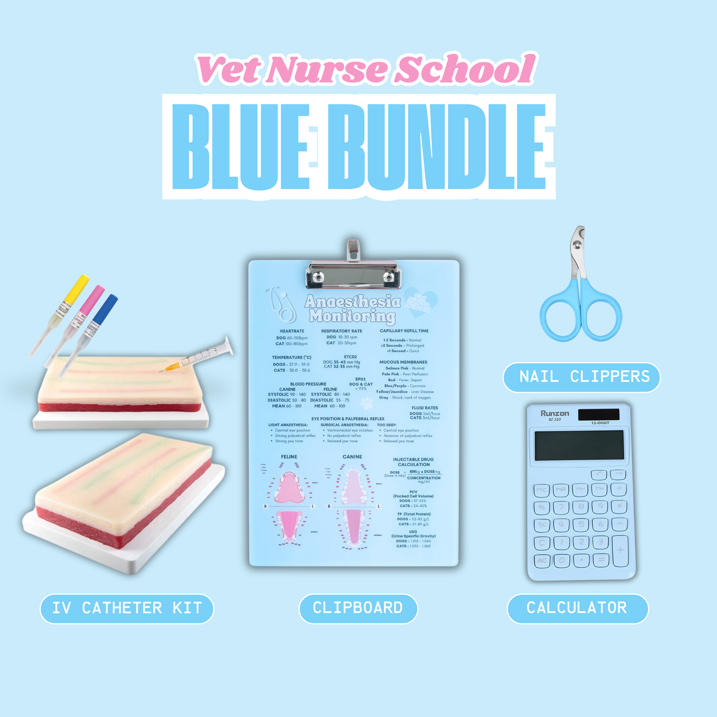 Vet Nurse Essential Kit - Blue Bundle