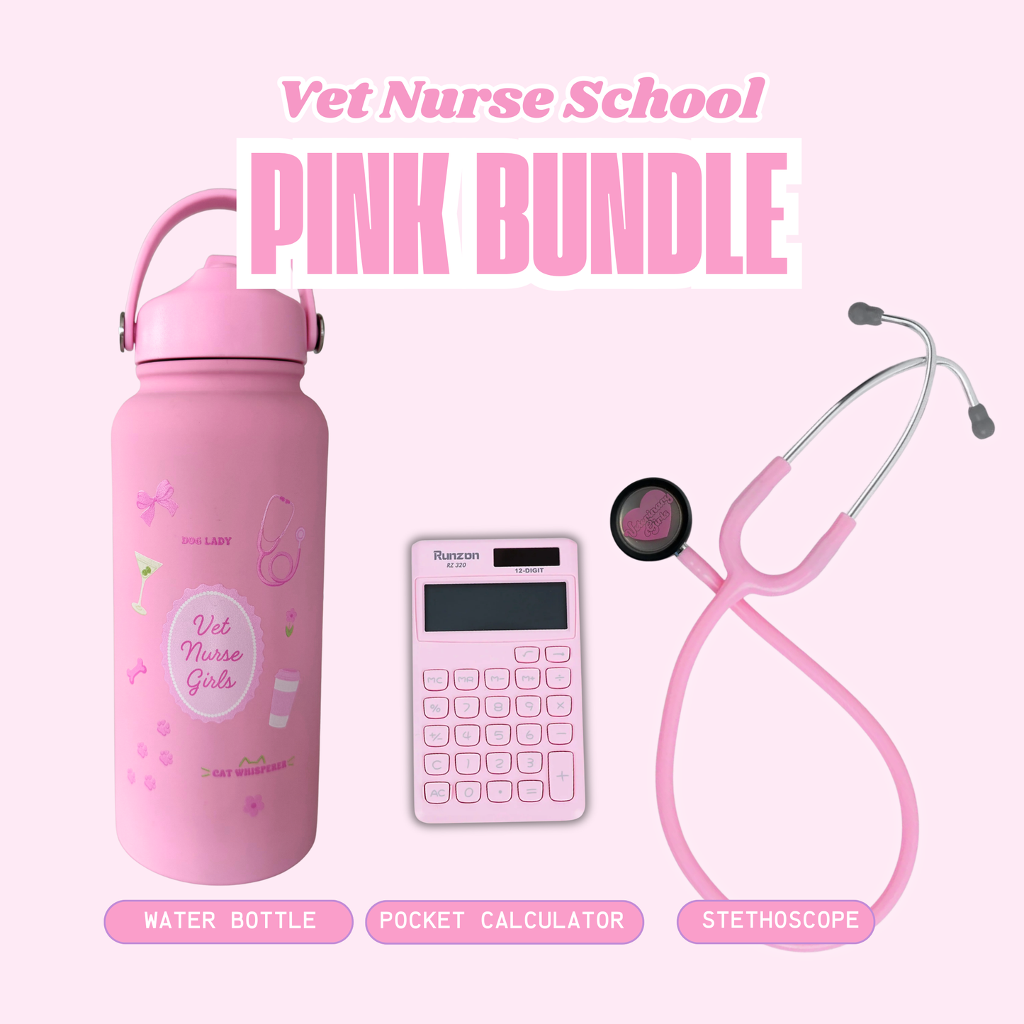 Vet Nurse Essential Kit - Pink Bundle