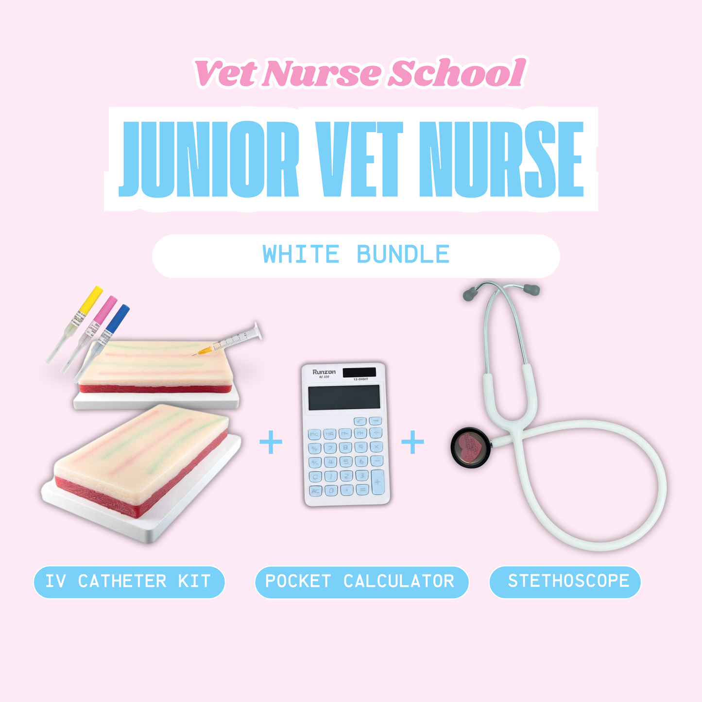 Vet Nurse Student Starter Kit - Essential Bundle - White