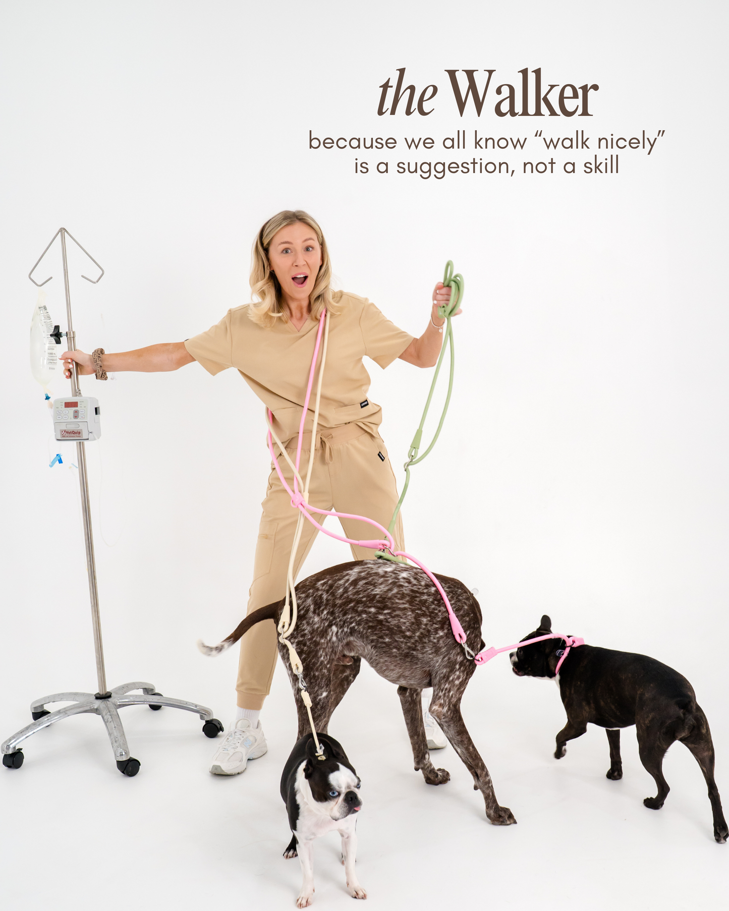 vet nurse hands free dog walking leash vet tech tess nolan the walker vet nurse school shop aesthetic