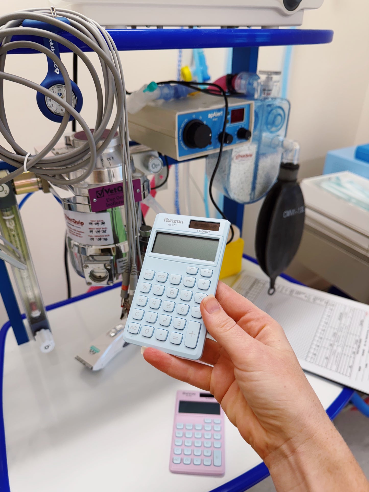 Pocket Calculator - Baby Blue