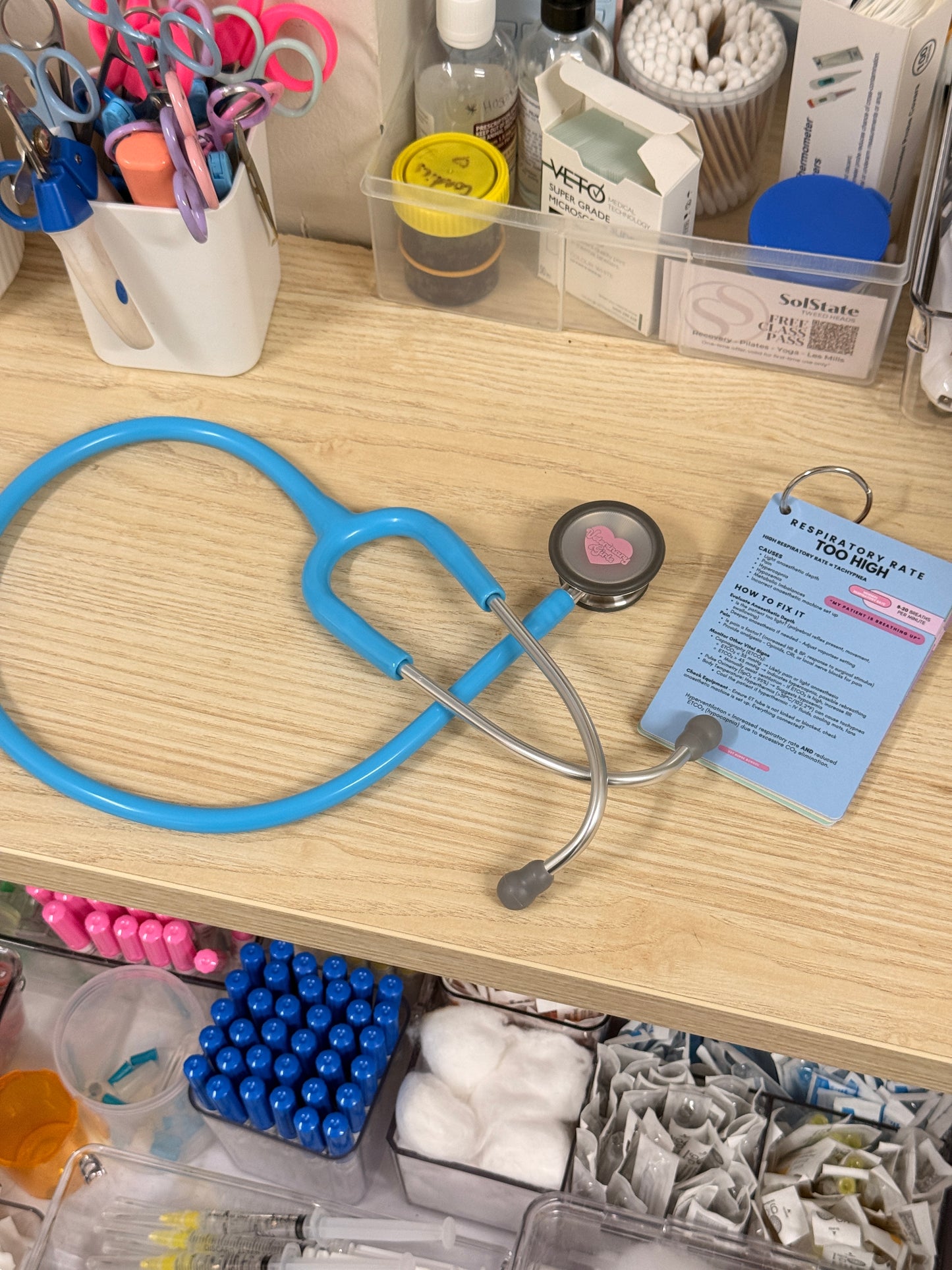 Vet Nurse Stethoscope - Baby Blue