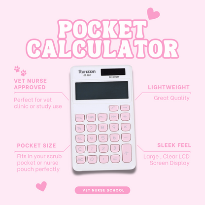 Pocket Calculator - White