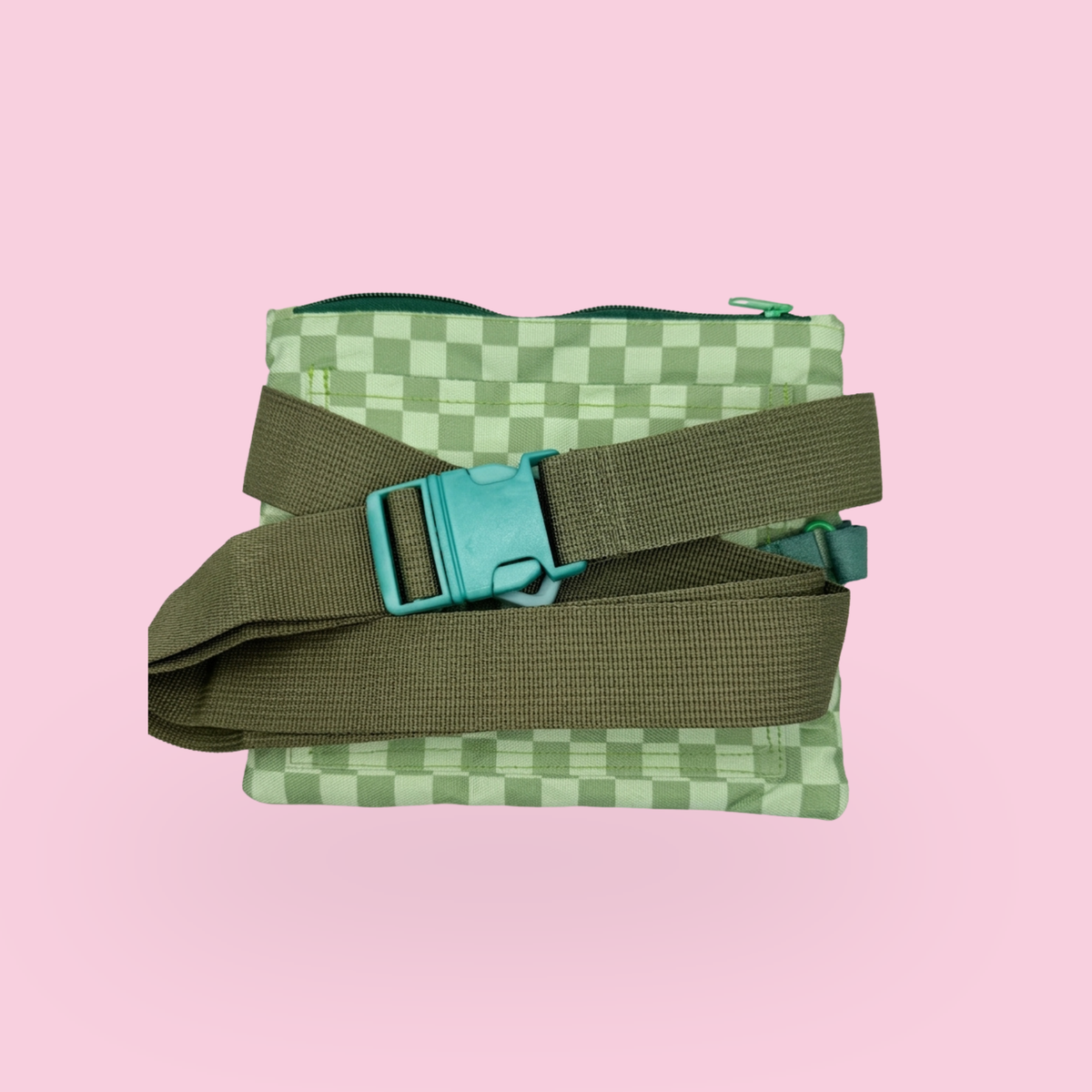 Vet Nurse Pouch Green Checkered