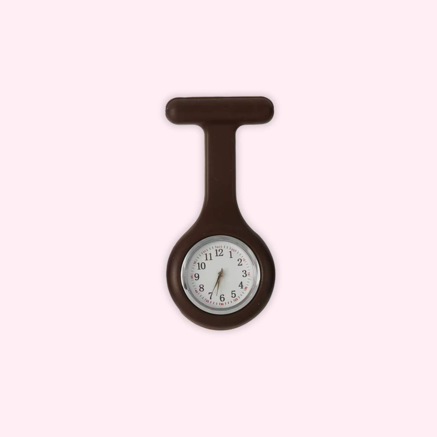 Vet Nurse Fob Watch - Chocolate Brown