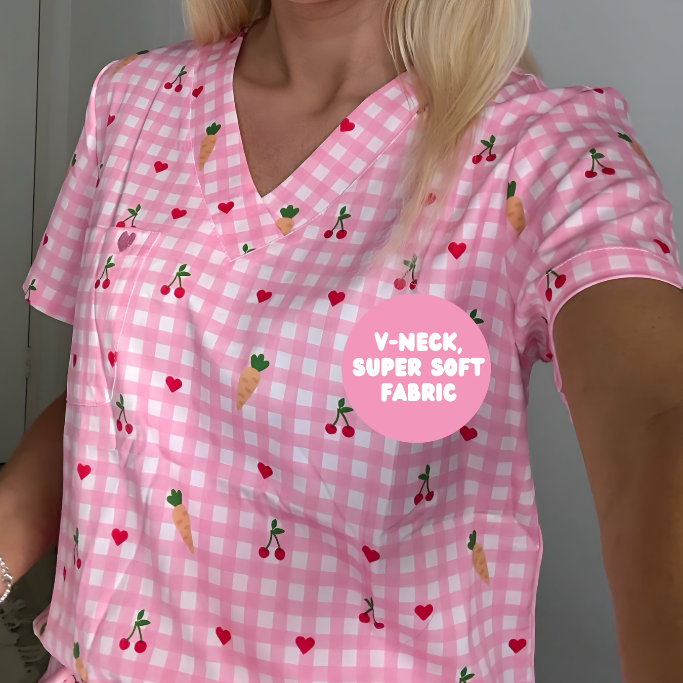 Vet Nurse Girls Scrub Top