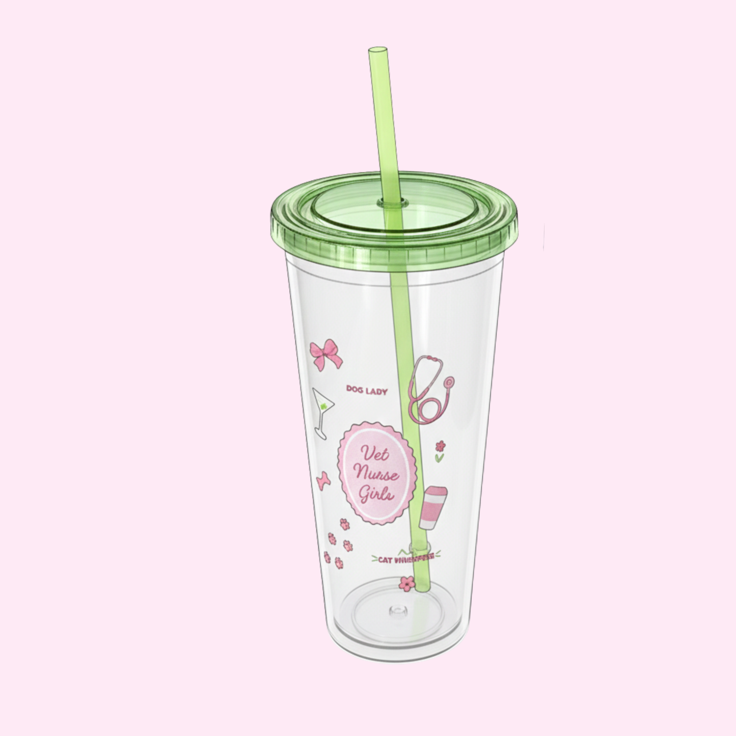 Vet Nurse Girls Sippy Cup Green