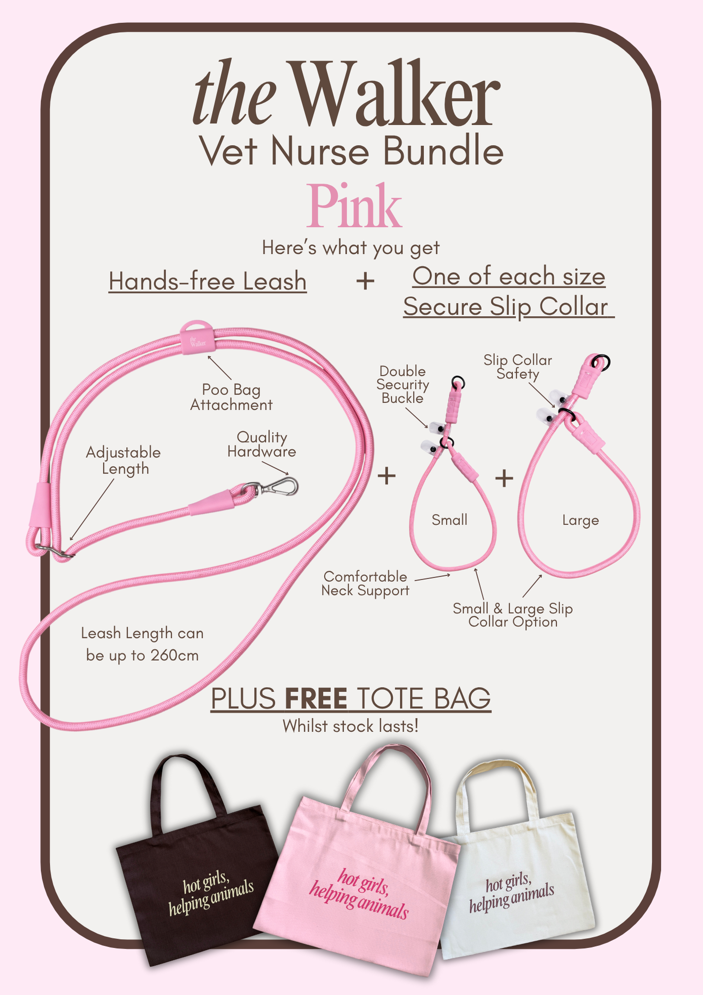 The Walker Vet Nurse Bundle - Pink