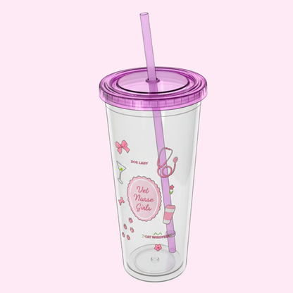 Vet Nurse Girls Sippy Cup Purple