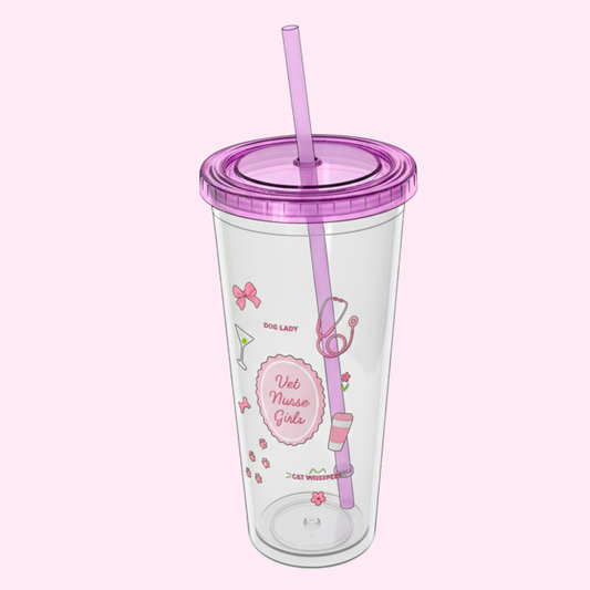 Vet Nurse Girls Sippy Cup Purple