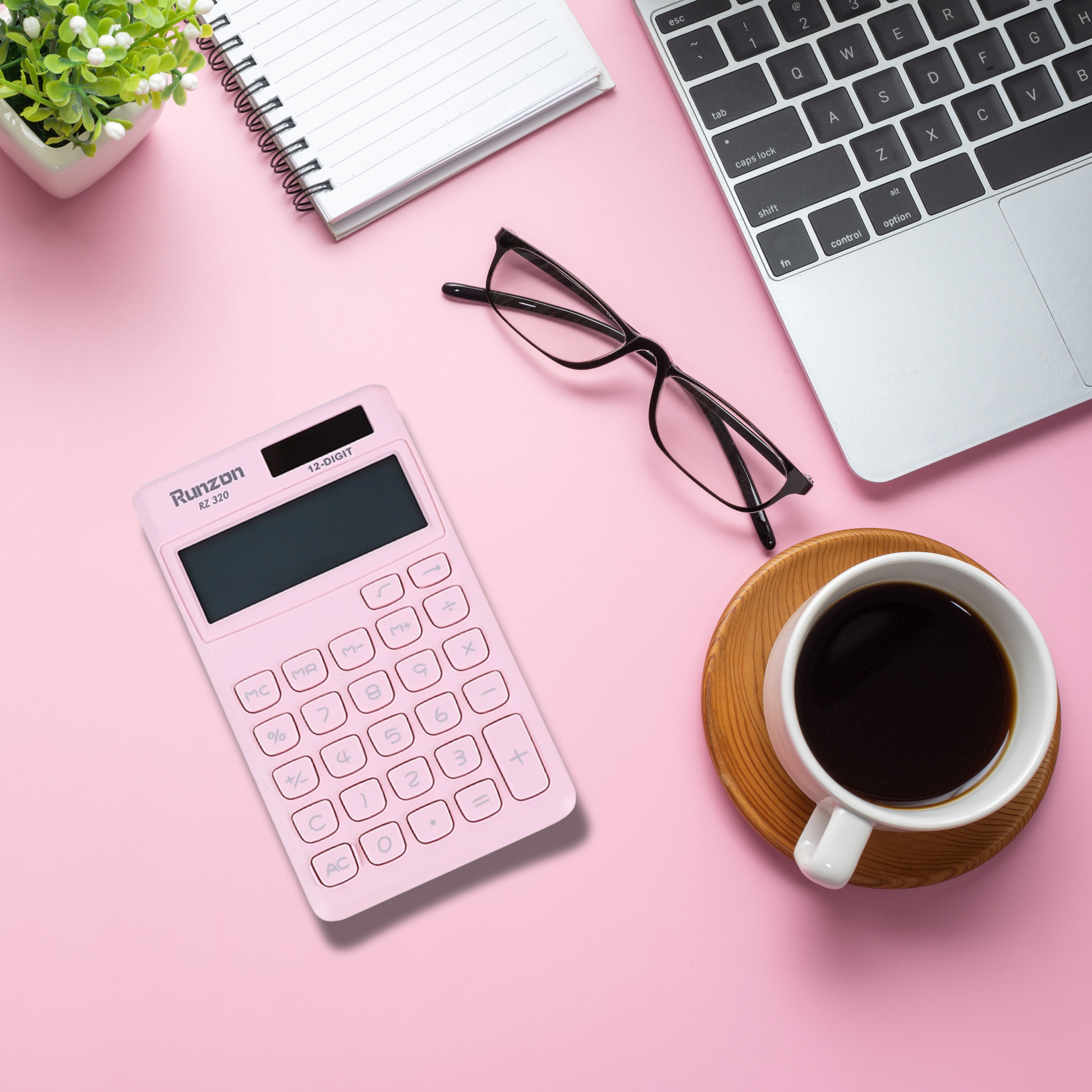 Pocket Calculator Baby Pink – Vet Nurse Shop - Main Image