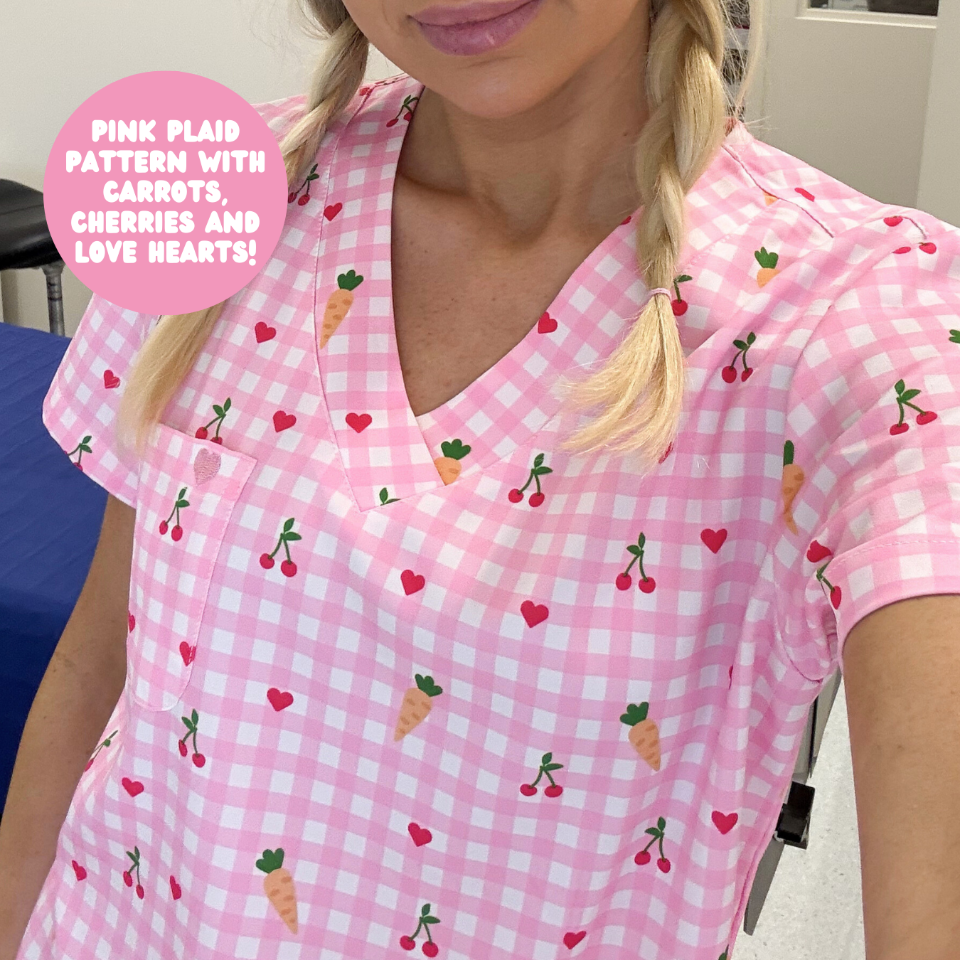 Vet Nurse Girls Scrub Top