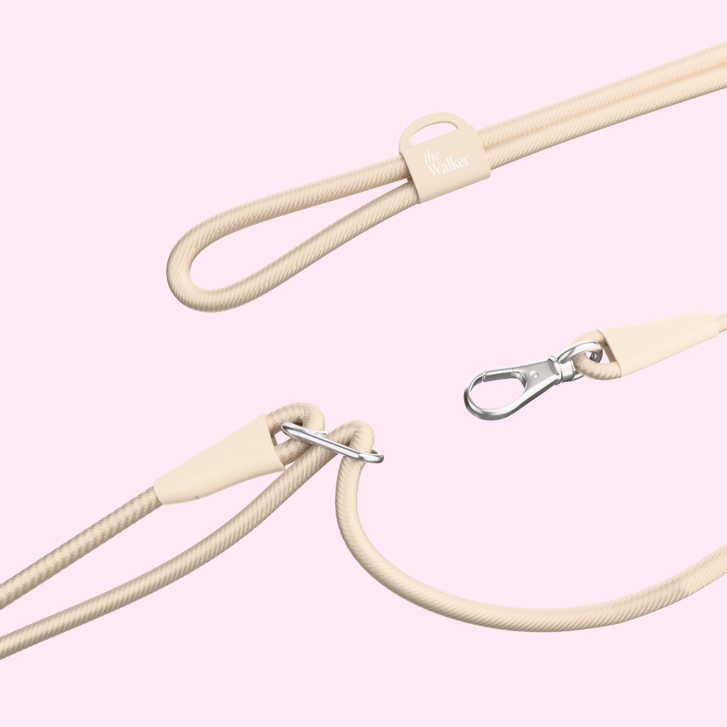 The Walker Vet Nurse Bundle Dog Walking Hands-free Leash - Cream