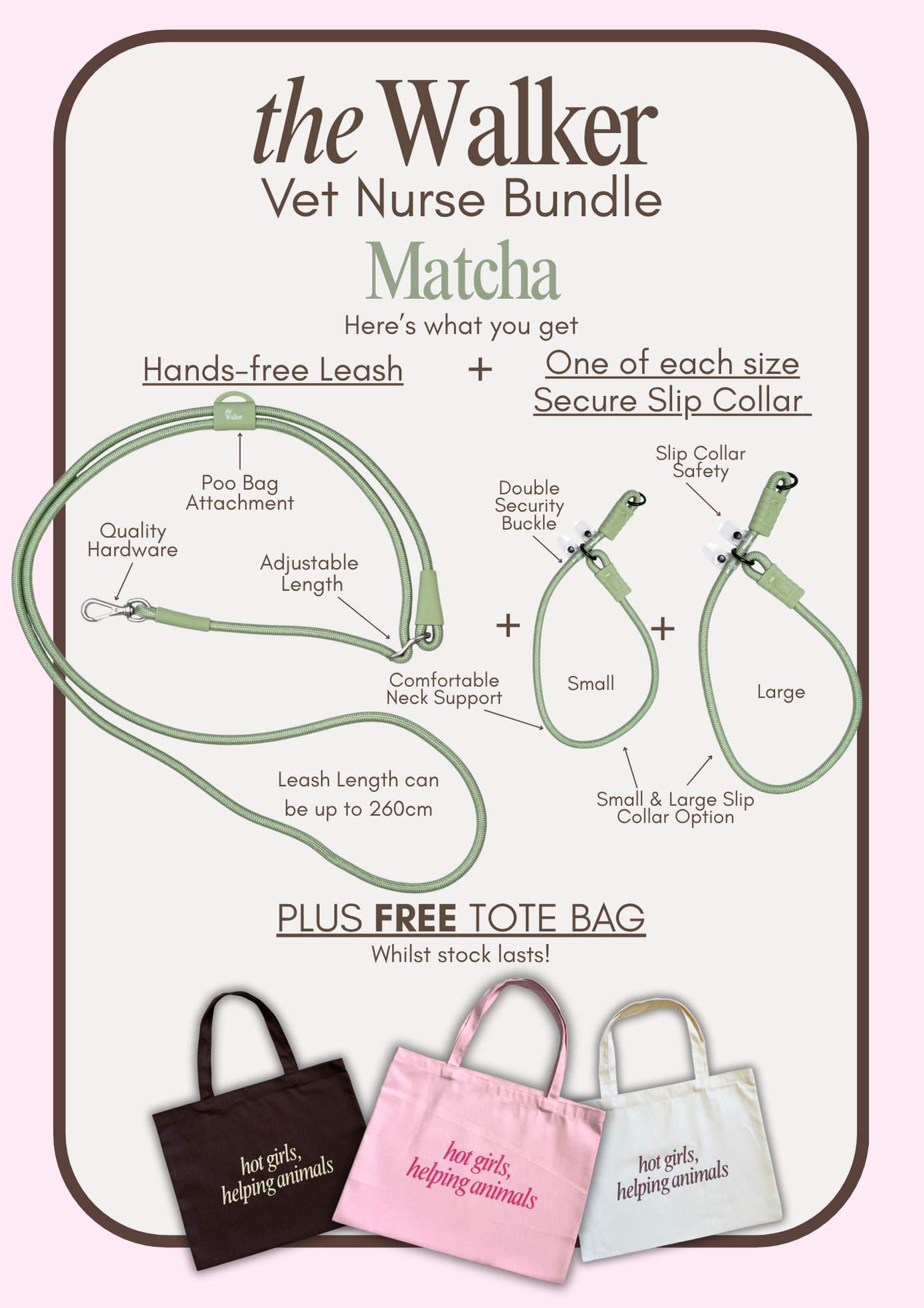 The Walker Vet Nurse Bundle - Matcha Green