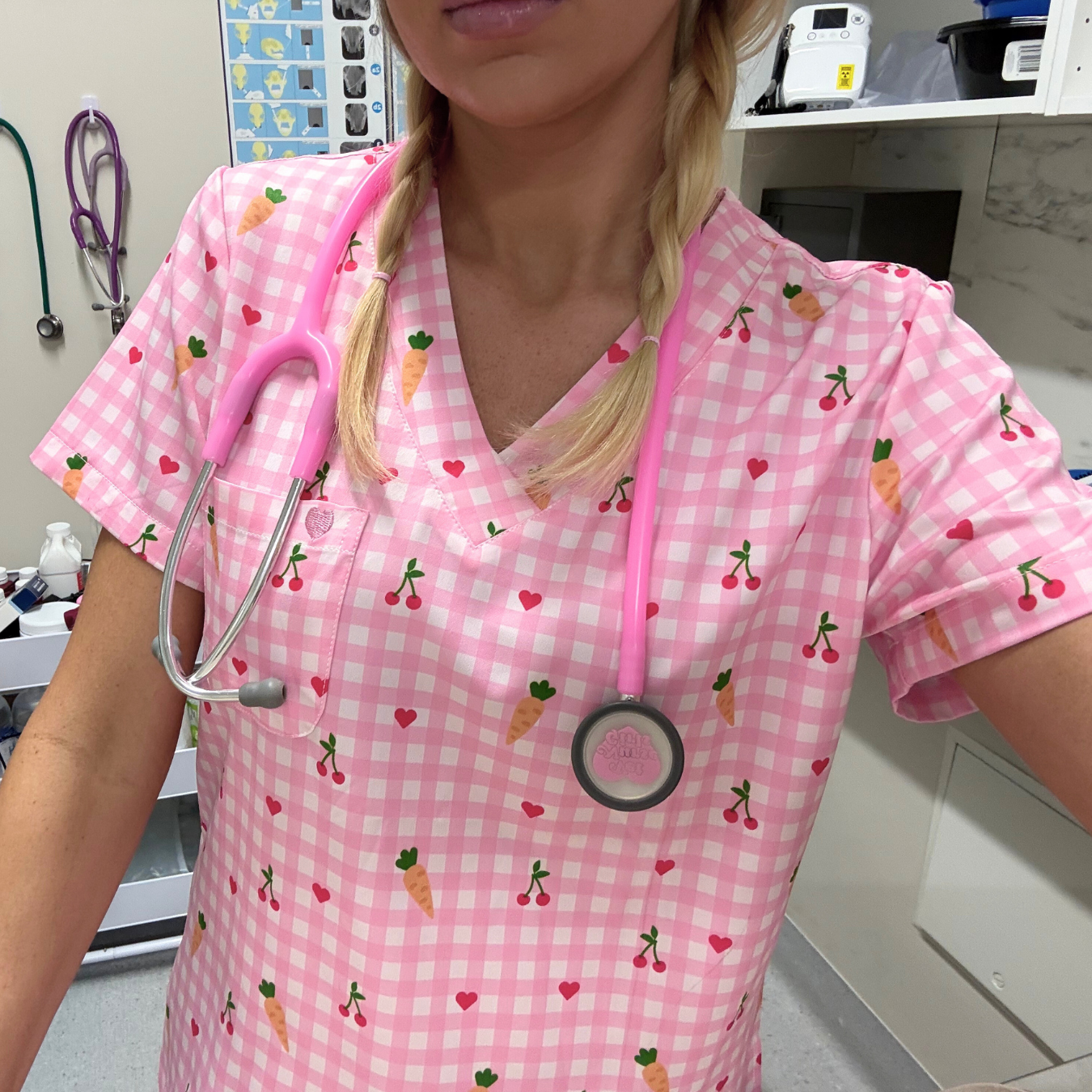 Vet Nurse Girls Scrub Top