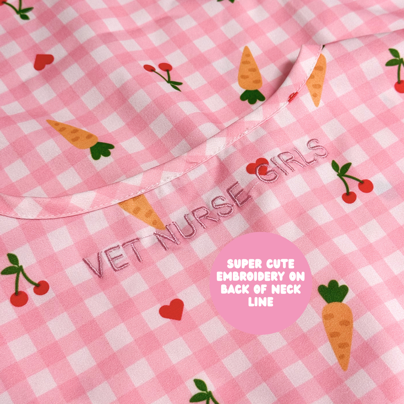 Vet Nurse Girls Scrub Top