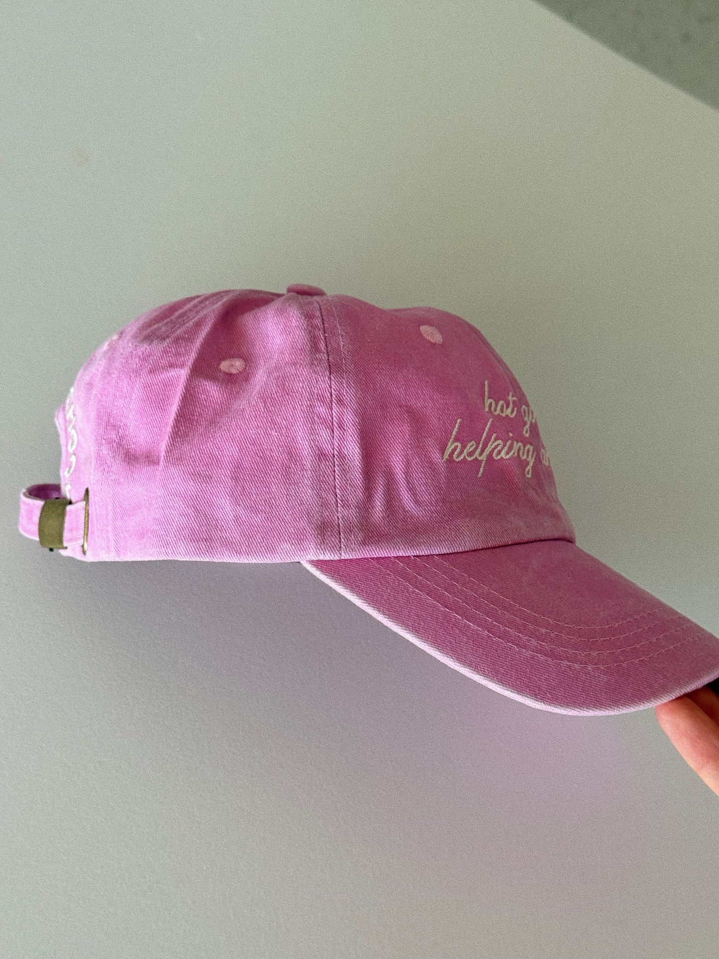 Hot Girls Helping Animals Pink Dad Hat