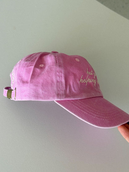 Hot Girls Helping Animals Pink Dad Hat