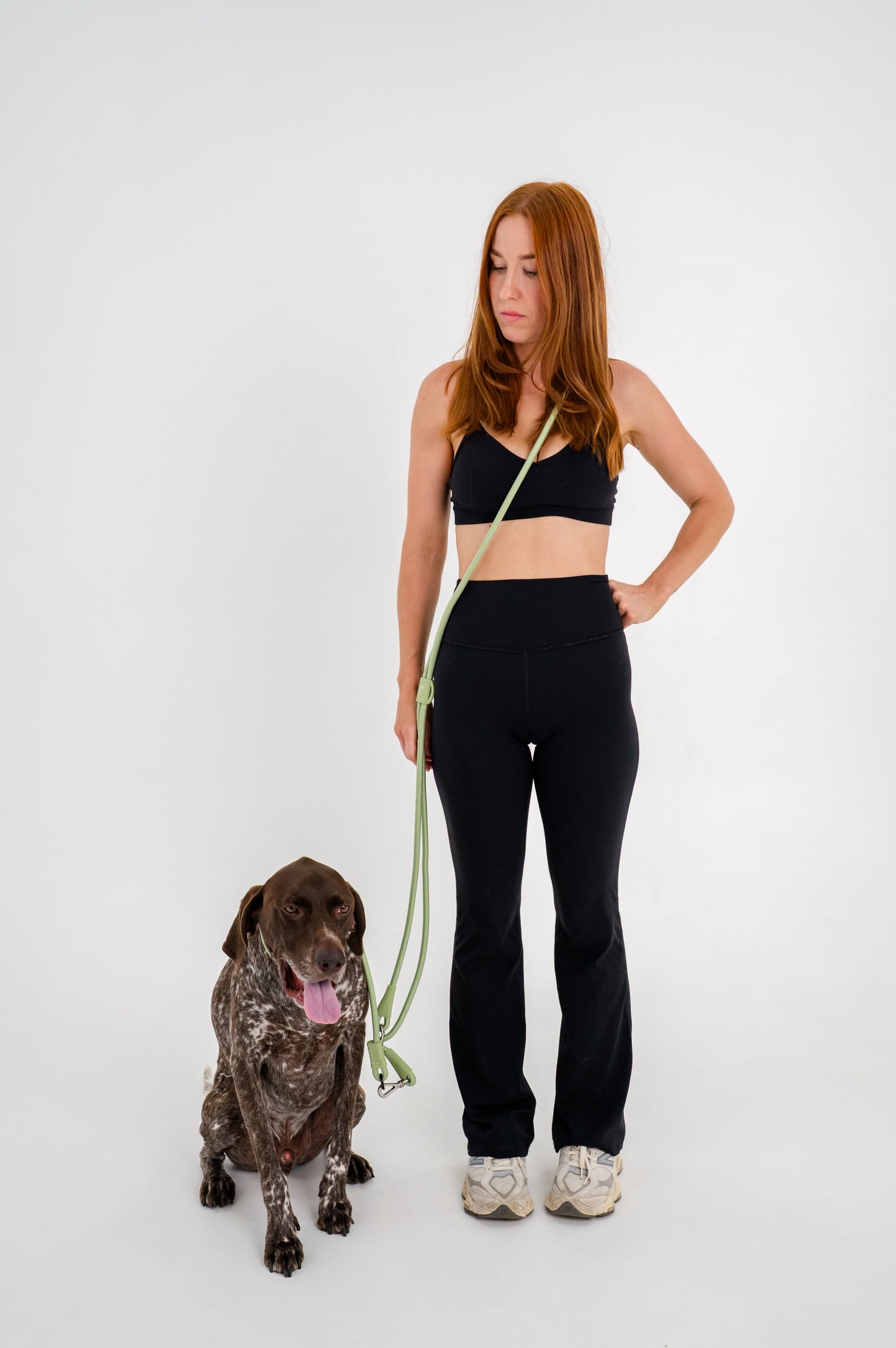 The Walker Vet Nurse Dog Walking Hands-free Leash - Matcha