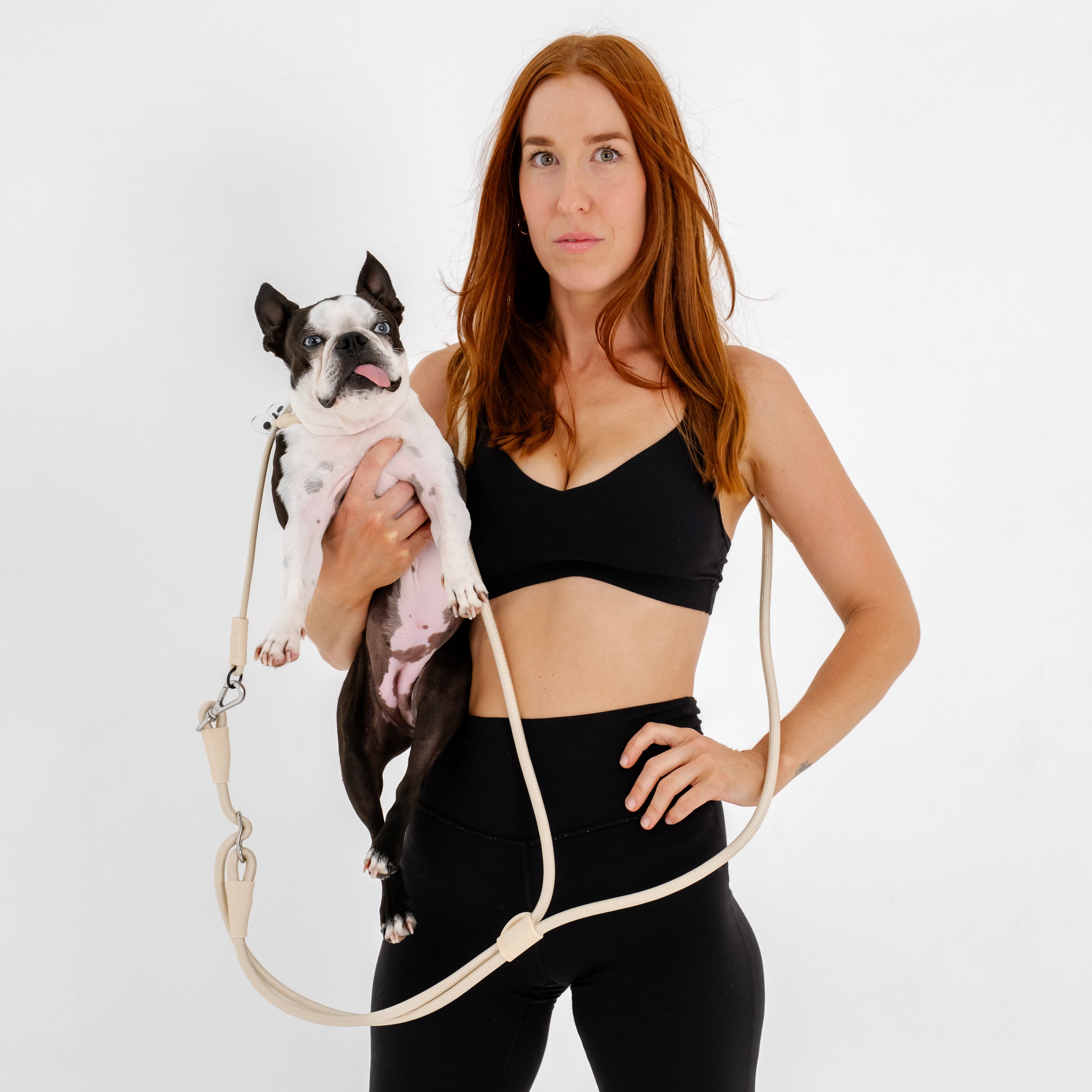 The Walker Vet Nurse Hands-Free Dog Walking Leash – Cream | Vet