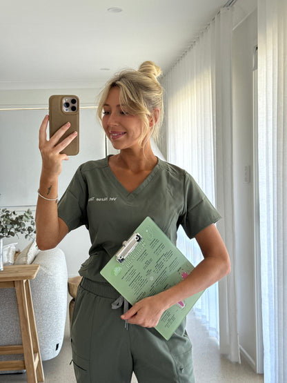 Anaesthetic Monitoring Clipboard - Matcha Green