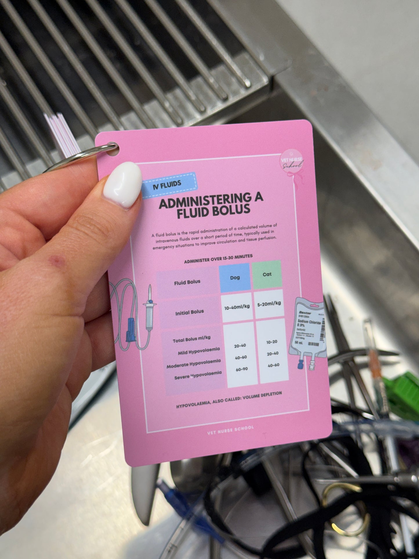 Vet Nurse Pocket Cards - Medical Math