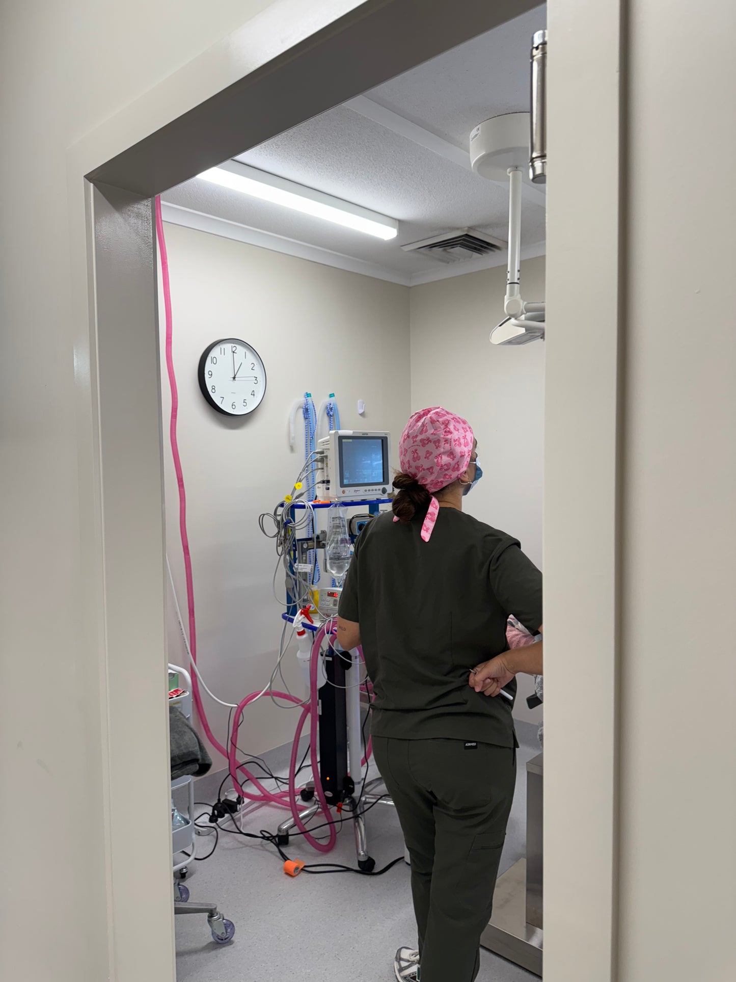 Scrub Hat - Pink Disco Balls