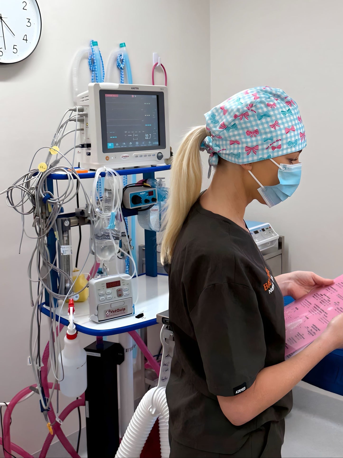 Scrub Hat - Baby Blue Vet Nurse