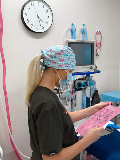 Scrub Hat - Baby Blue Vet Nurse
