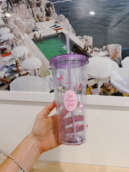 Vet Nurse Girls Sippy Cup Purple