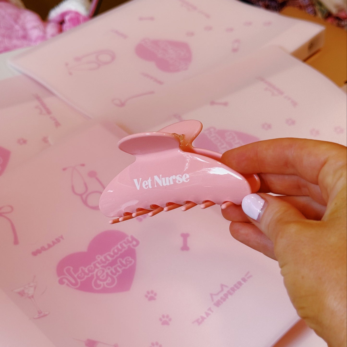 Vet Nurse Hair Claw Clip