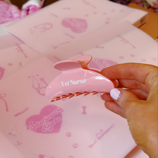 Vet Nurse Hair Claw Clip