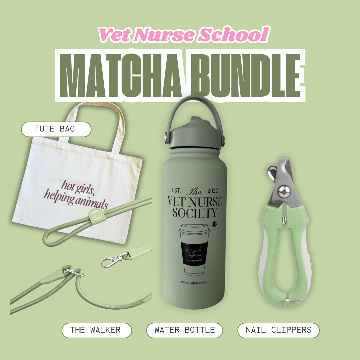 Vet Nurse Essentials - Matcha Bundle