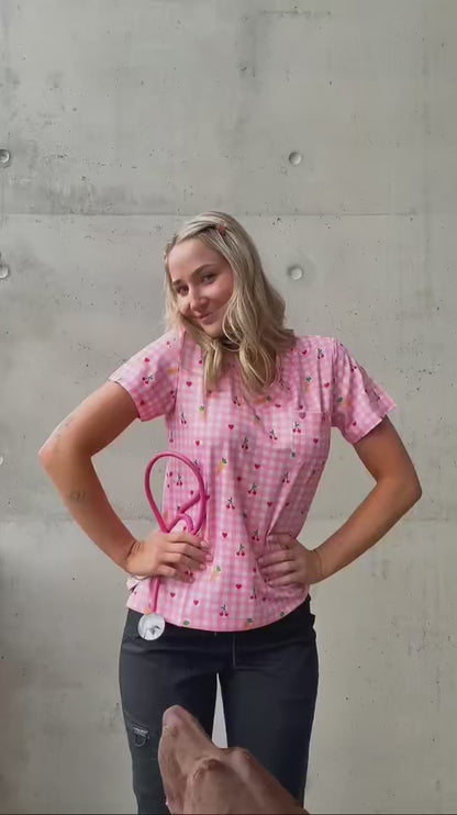 Vet Nurse Girls Scrub Top