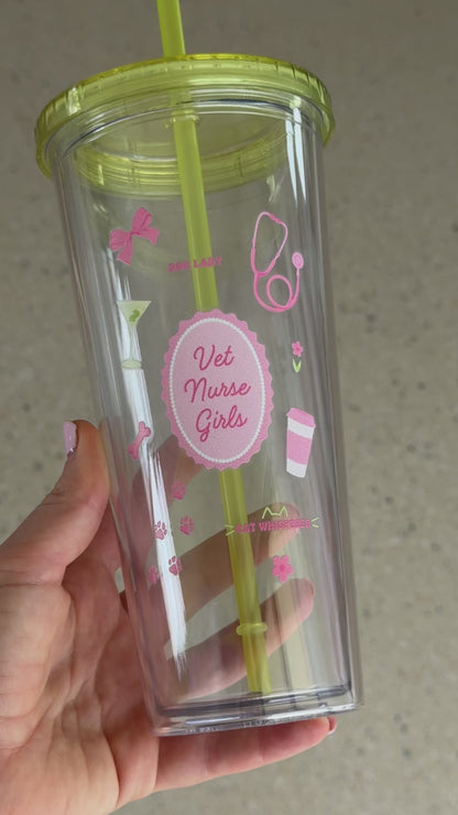 Vet Nurse Girls Sippy Cup Green